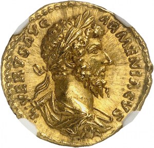 Lucius Verus (161-169). Aureus 163-164, Rím.