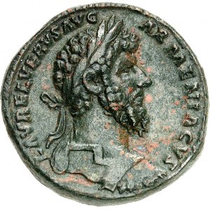 Lucius Verus (161-169). Sesterce ND (163-164), Řím.