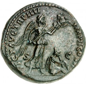 Lucius Verus (161-169). Sesterce ND (163-164), Rím.