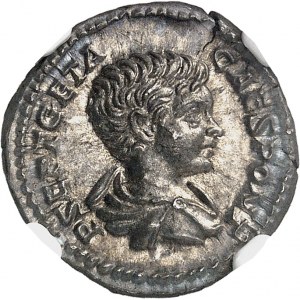 Geta (198-212). Denár 200-202, Rím.