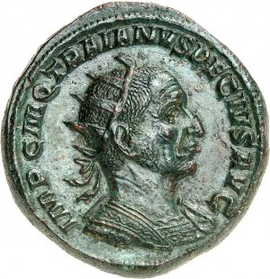 Trajan Decjusz (249-251). Podwójna sestercja 249-251, Rzym.