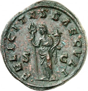 Trajan Decjusz (249-251). Podwójna sestercja 249-251, Rzym.