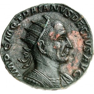 Traján Decius (249-251). Dvojitá sestercie 249-251, Řím.