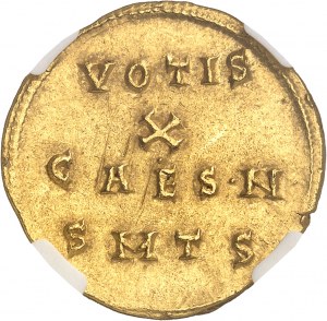 Costantino II (337-350): multiplo o medaglione nel modulo di 2 solidi 327, Tessalonica.