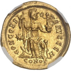 Théodose II (402-450). Solidus 403-408, Constantinople, 8e officine.