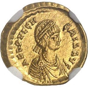 Pulchérie (414-453). Trémissis ND (444), Constantinople.