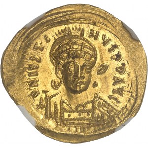 Giustino I (518-527). Solidus ND, Costantinopoli, 2° ufficio.