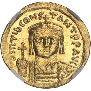 Tyberiusz II Konstantyn (578-582). Solidus ND, Konstantynopol, 2. gabinet.