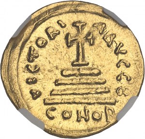 Tiberius II Konštantín (578-582). Solidus ND, Konštantínopol, 2. úrad.