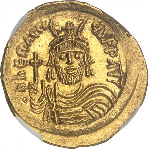 Heraklius (610-641). Solidus ND (610-613), Konštantínopol, 5. dispenzár.