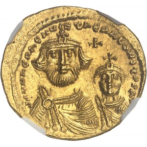 Heraklius a Heraklius Konštantín (613-641). Solidus ND (613-629), Konštantínopol, 5. ofícia.