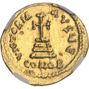 Heraklius a Heraklius Konstantin (613-641). Solidus ND (613-629), Konstantinopol, 5. officina.