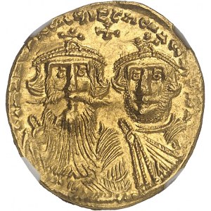 Heraklius und Heraklius Konstantin (613-641). Solidus ND (629-632), Konstantinopel, 2. Offizin.