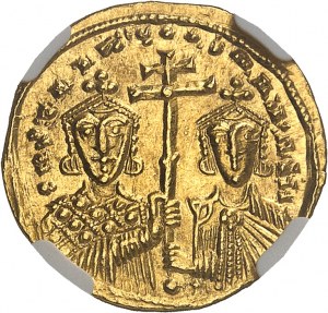 Konštantín VII. a Roman II. (945-959). Solidus, 9. typ ND (po roku 945), Konštantínopol.