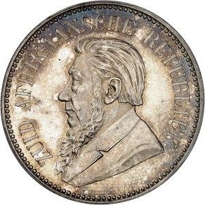 South Africa (Republic of). 2 1/2 shillings, browned blank (PROOF) 1892.