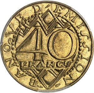 Francúzske spoločenstvo (1958-1959). Test 40 frankov, R. Corbin, Frappe spéciale (SP) 1958, Paríž.