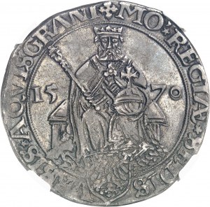 Aachen (slobodné mesto). Thaler v mene cisára Maximiliána II. 1570.