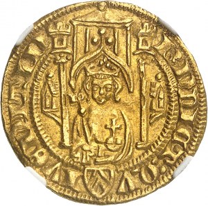 Berg (hrabství a poté vévodství), Vilém II. z Julie (1360-1408). Florin d'or ND (před 1389), Mülheim.
