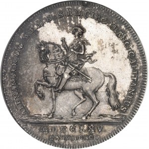 Brandebourg-Ansbach-Bayreuth, Charles-Alexandre (1757-1791). Thaler 1765 KK, Schwabach.