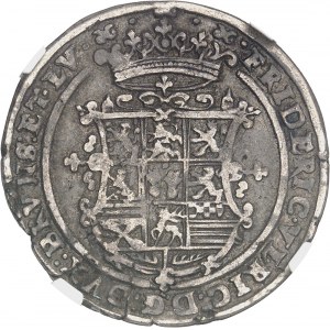 Brunswick-Wolfenbüttel, Frederick-Ulrich (1613-1634). 1/4 di tallero 1633 HS, Zellerfeld.