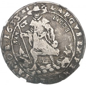 Brunswick-Wolfenbüttel, Frederick-Ulrich (1613-1634). 1/4 thaler 1633 HS, Zellerfeld.