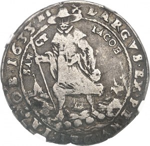 Brunswick-Wolfenbüttel, Frederick-Ulrich (1613-1634). 1/4 di tallero 1633 HS, Zellerfeld.