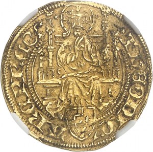 Kolonia (arcybiskupstwo), Thierry II de Moers (1414-1463). Florin d'or ND (1425-1426), Riel.