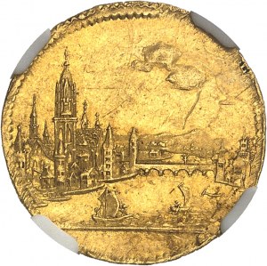 Frankfurt (svobodné město). Dukát, příspěvek církve a občanů pro francouzskou armádu 1796, Frankfurt nad Mohanem.