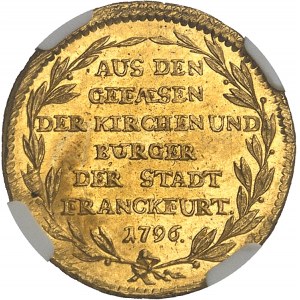 Frankfurt (Freie Stadt). Ducat, Beitrag der Kirche und der Bürger für die französische Armee 1796, Frankfurt am Main.