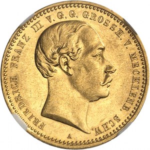 Mecklenburg-Schwerin, Frederick Franz III (1883-1897). 10 mark 1890, A, Berlin.