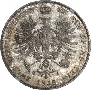 Preußen, Friedrich Wilhelm IV (1840-1861). 2 Taler 1858, A, Berlin.