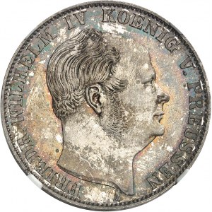 Prussia, Frederick William IV (1840-1861). Thaler, Flan bruni (PROOF) 1857, A, Berlin.