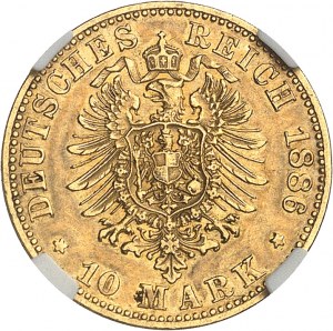 Preußen, Wilhelm I. (1861-1888). 10. Mark 1886, A, Berlin.