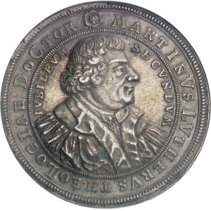 Saxe-Gotha-Altenburg, Federico II (1691-1732). Medaglia, 200° anniversario della Riforma, di C. Wermuth 1717.