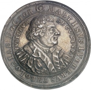 Sasko-Gotha-Altenburg, Fridrich II (1691-1732). Medaile k 200. výročí reformace, C. Wermuth 1717.