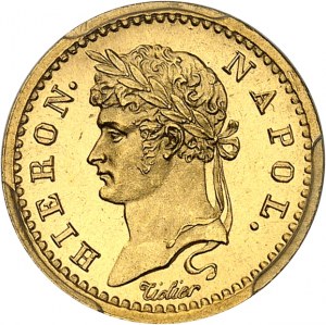 Westfalia, Jerome Napoleon (1807-1813). 10 franków Or, Flan bruni (PROOF) 1813, C, Paryż.