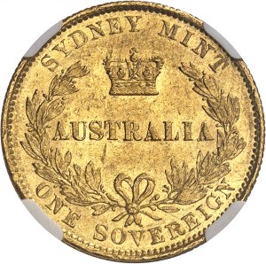 Wiktoria (1837-1901). Sovereign 1866, Sydney.