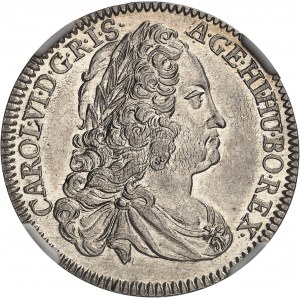 Karel VI. (1711-1740). 1/4 tolaru 1740, Hall.