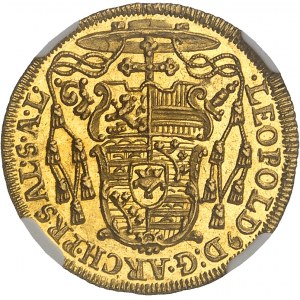 Salzbourg (évêché de), Léopold Anton Eleutherius von Firmian (1727-1744). Ducat 1728, Vienne.