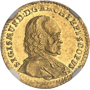 Salisburgo (vescovato di), Sigismondo III di Schrattenbach (1753-1771). 1/2 ducato 1755, Salisburgo.