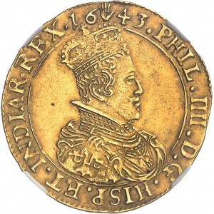 Brabant (Duchy of), Philippe IV (1621-1665). Double sovereign 1643, Antwerp.