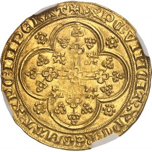 Flandry (hrabství), Louis de Male (1346-1384). Zlatý štít s křeslem a lvem ND (1346-1384), Gent nebo Mechelen.