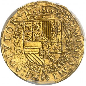 Flámsko, Filip II (1555-1598). Réal d'or (gouden reaal) ND (1557-1560), Bruggy.