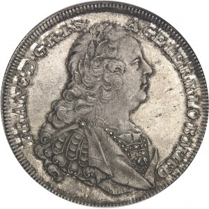 Österreichische Niederlande, Maria Theresia (1740-1780). Versuch des Silberdukaten mit den beiden Porträts 1751, Antwerpen.