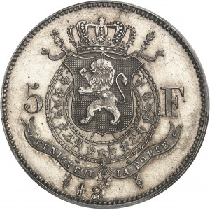 Leopold I. (1831-1865). Skúška 5 frankov Van Acker, Frappe spéciale (SP) 1847, Brusel.