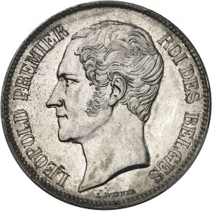 Leopoldo I (1831-1865). 2 franchi 1849, Bruxelles.