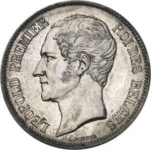 Léopold Ier (1831-1865). 2 francs 1849, Bruxelles.