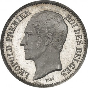 Leopold I (1831-1865). Trial 2 francs, Frappe spéciale (SP) 1859, Brussels.