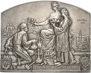 François-Joseph I. (1848-1916). Pamětní deska, pavilon Bosny a Hercegoviny na Světové výstavě v Paříži 1900, autor H. Kautsch 1900, Paříž.