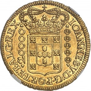 Johannes V. (1706-1750). 20000 Réis (dobrão) 1726, M, Minas Gerais.